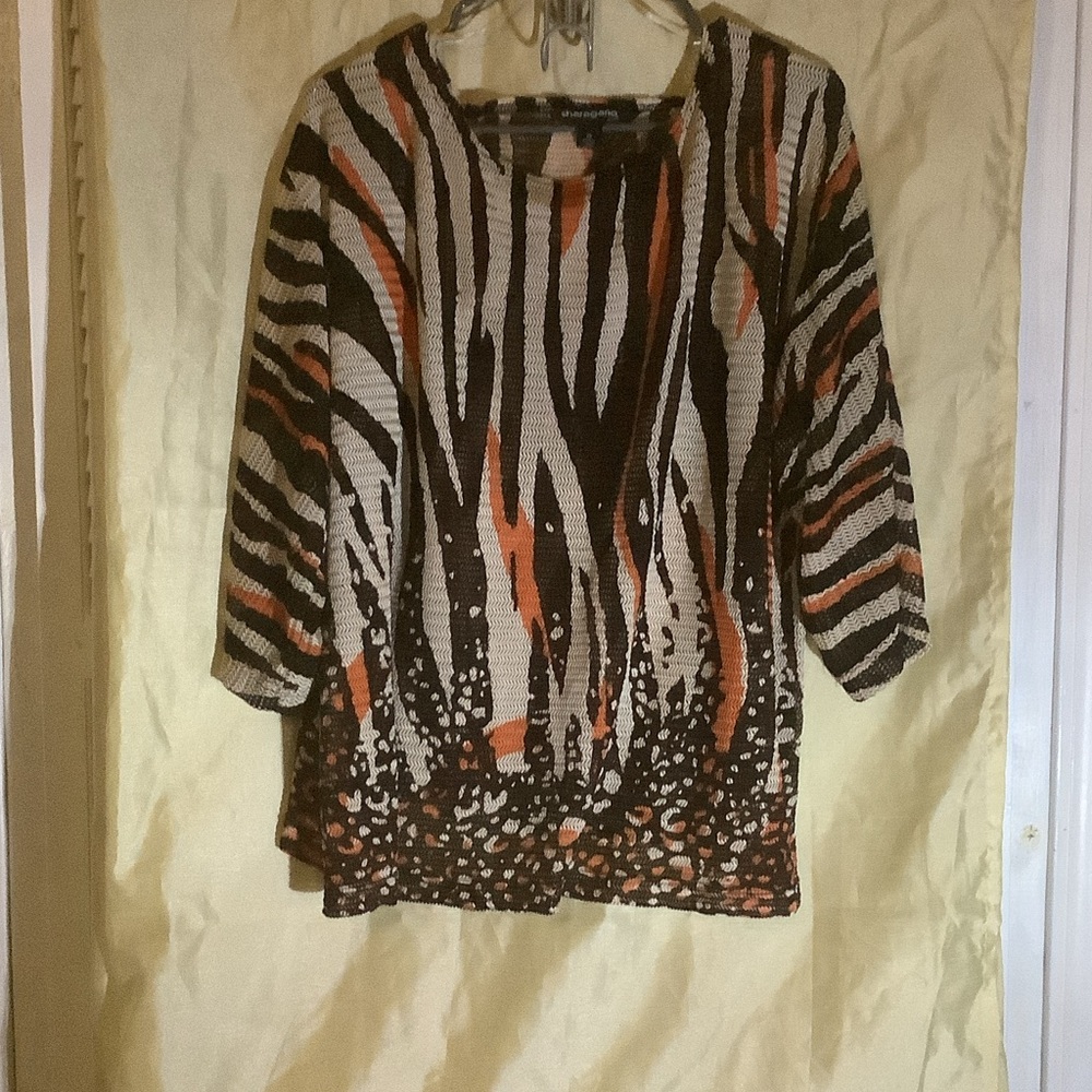Sharagano Multicolor Knit Top